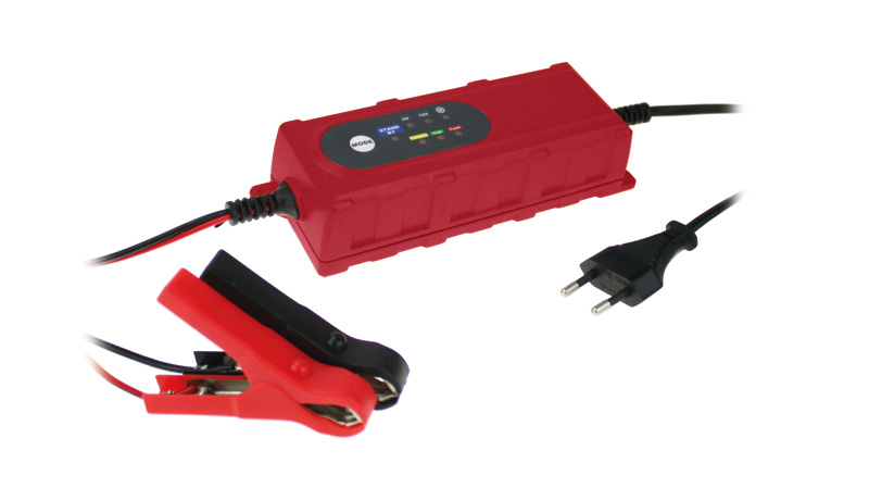 Зарядное устройство для АКБ автоматическое, компактное, 4 А, до 60 Ач, 6/12V, светодиодный индикатор