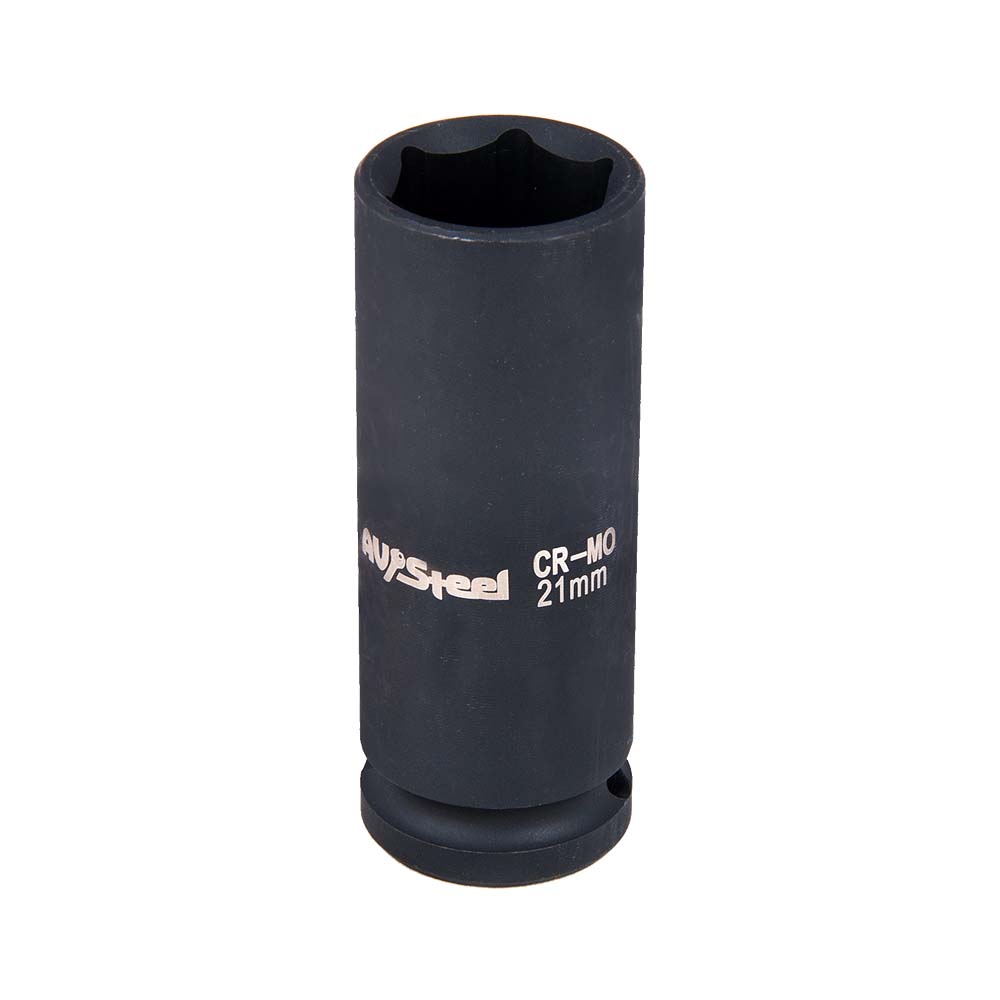 головка ударная 6-гранная 1/2" удлиненная 21мм