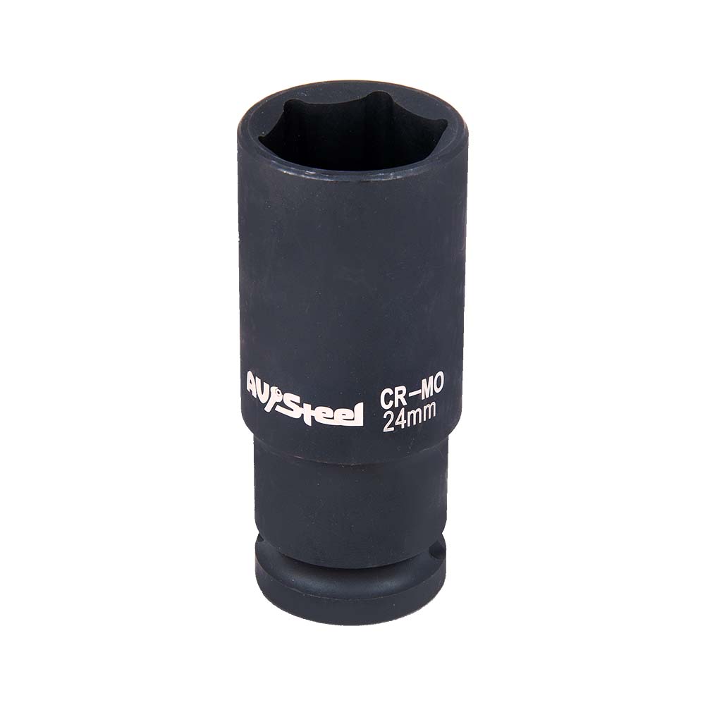 головка ударная 6-гранная 1/2" удлиненная 24мм