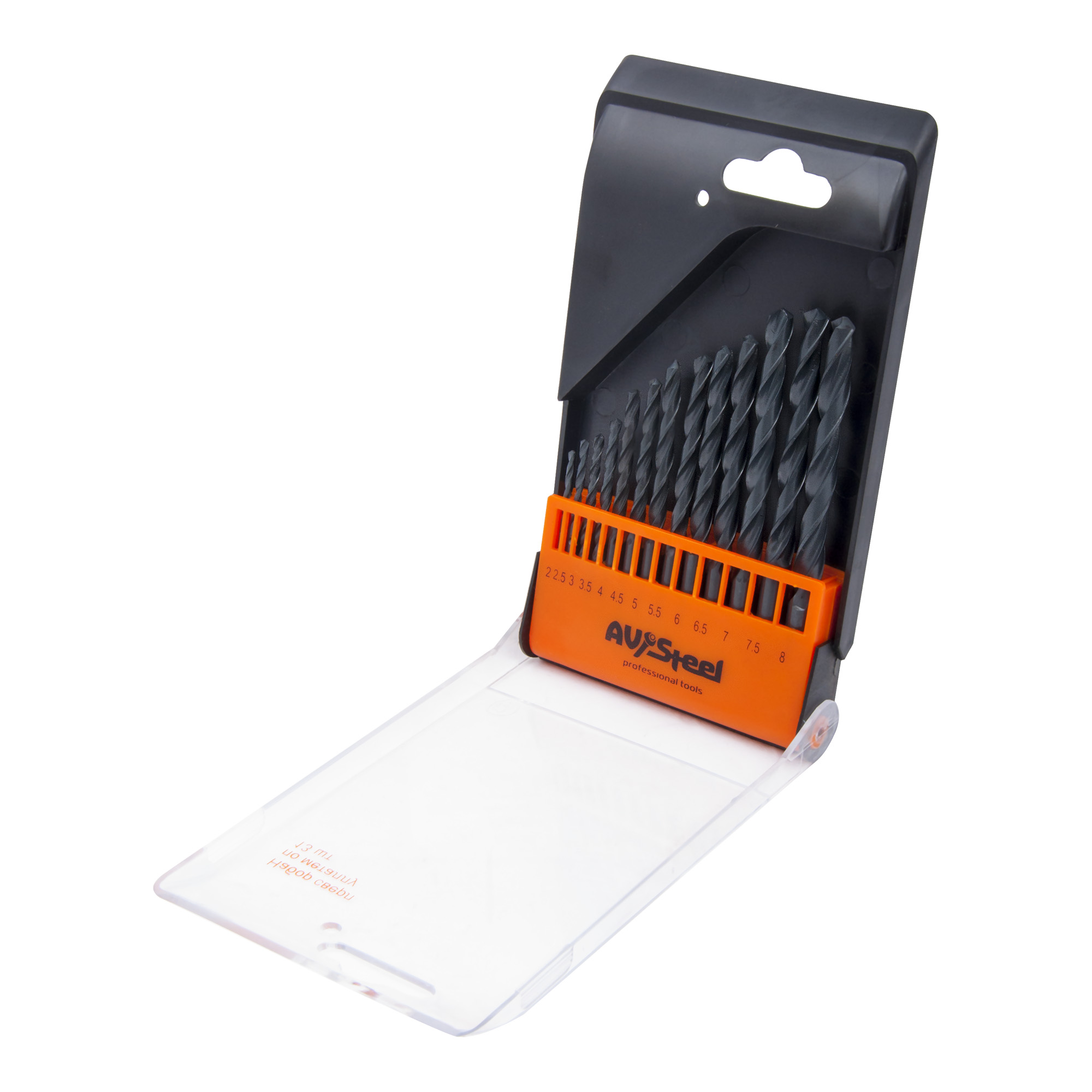 наборы сверл по металлу HSS-R 118 AV Steel 13 предметов
