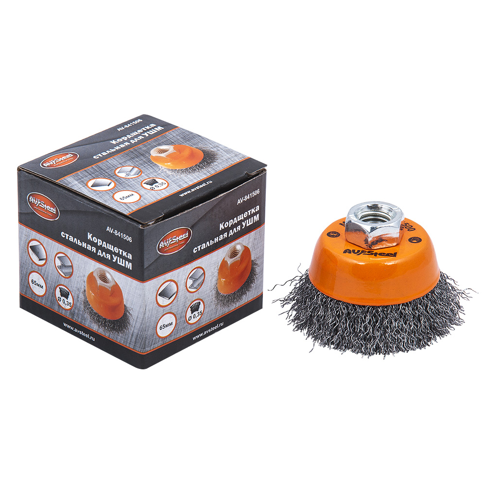 кордщетка чашеобразная мягкая 65мм x M14