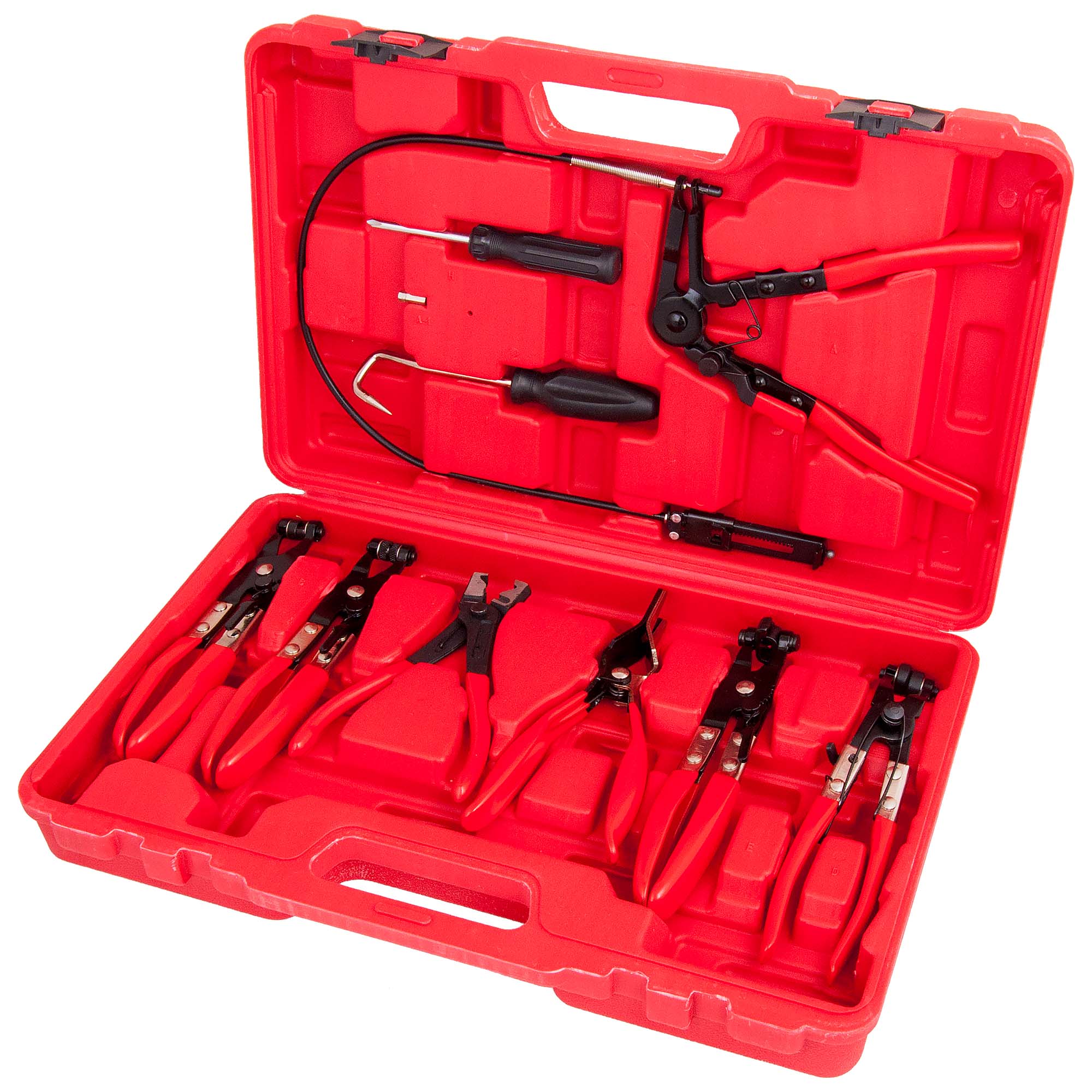 набор съемников хомутов, шлангов, уплотнительных колец 9 предметов