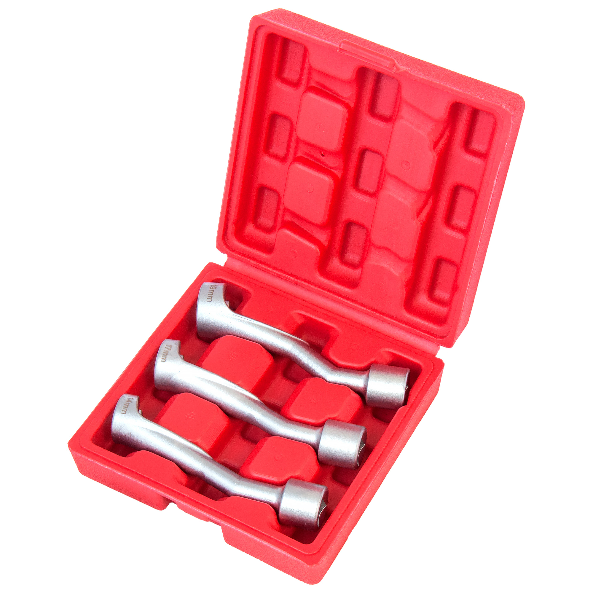 набор специальных 12-гранных разрезных головок 1/2"для инжекторов (14,17,19мм)