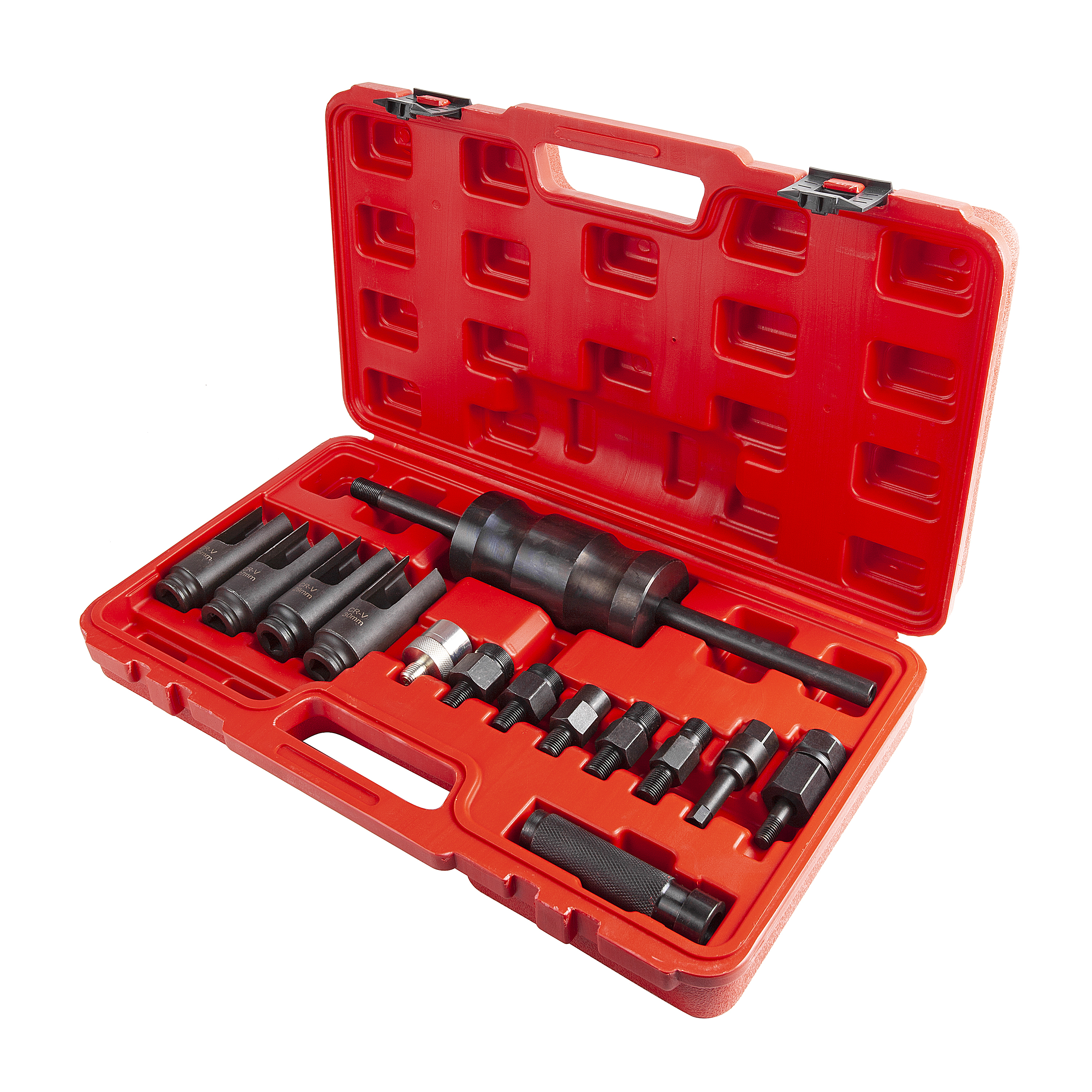 Набор съемников форсунок Common Rail с обратным молотком, 14 предметов "AV Steel" AV-92600