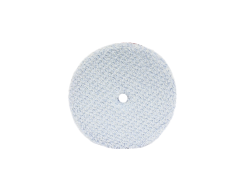 9.BW150H Жесткий полировальный диск из натуральной овчины. Диаметр: 130/145 мм. Крепление: липучка (Velcro). Цвет: голубой.