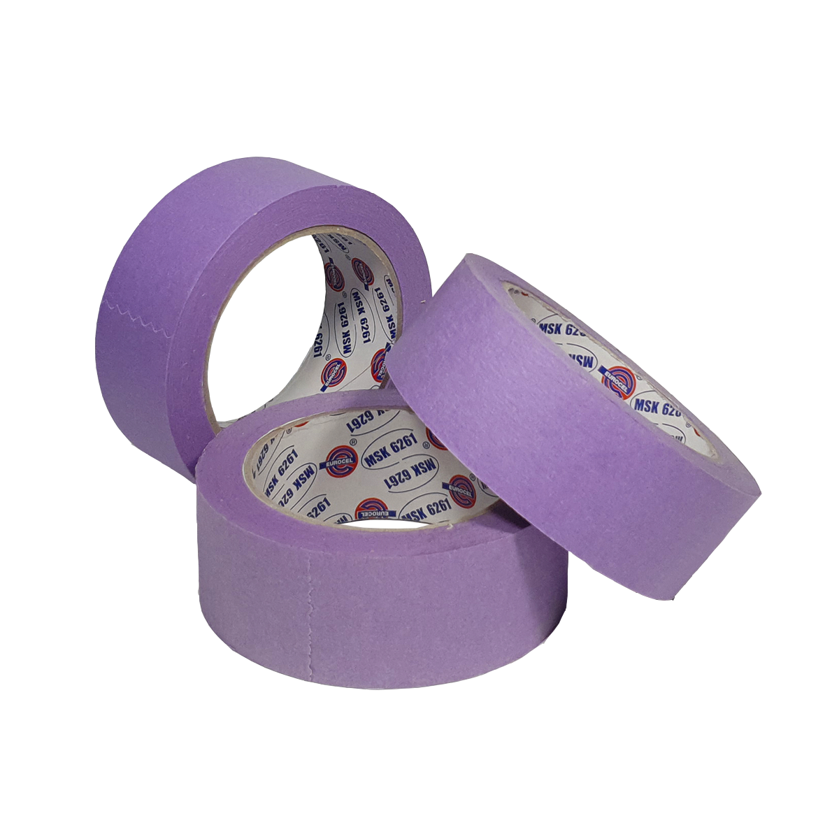 Лента маскирующая сиреневая Eurocel 19мм х 40 м 80 Со - 30 мин, MSK 6261/48 шт/блистер 12 шт/